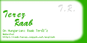 terez raab business card